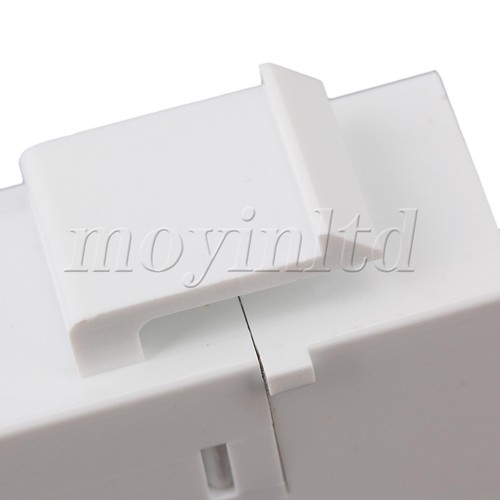 5 x Cat6 RJ45 Ethernet Inline Jack Koppler weiß Keystone Riegel Buchse auf Buchse - Bild 6 von 6