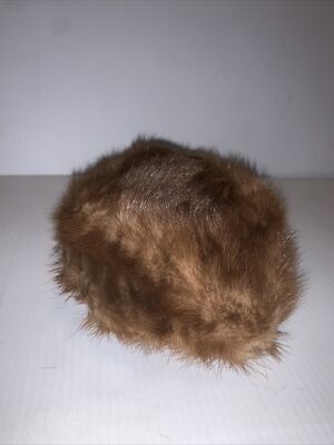 Amrose LS Ayres & Co Women\'s Vintage Mink Fur Pillbox Hat Union Made 6 7/8 50\'s Fur Vintage Hats for Women 6 7/8 Size for sale | eBay main image 2