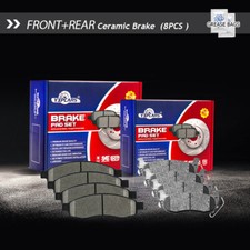 For 2004 - 2007 Nissan Titan INFINITI QX56 Front & Rear Ceramic Disc Brake Pads