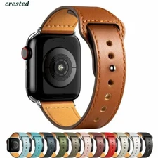 Genuine Leather Watch Band Strap For Apple Watch iWatch 11 10 9 8 7 6 5 4 SE 3 2