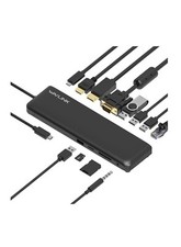 WAVLINK Triple Display USB C Docking Station with DP1.2 HDMI1.4 VGA, 85W...