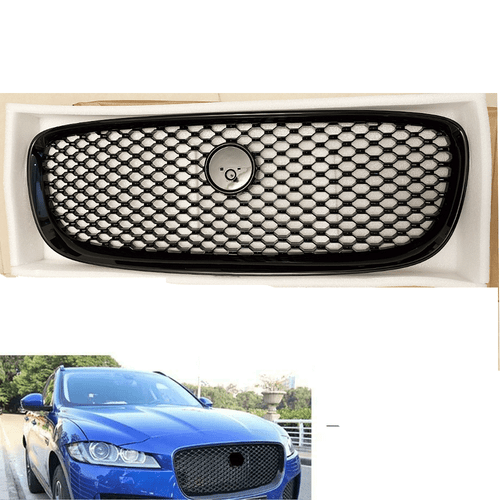 Black Front Upper Radiator Grille Mesh Grill For Jaguar XF XFR 2016 2017 2018 - Picture 14 of 16