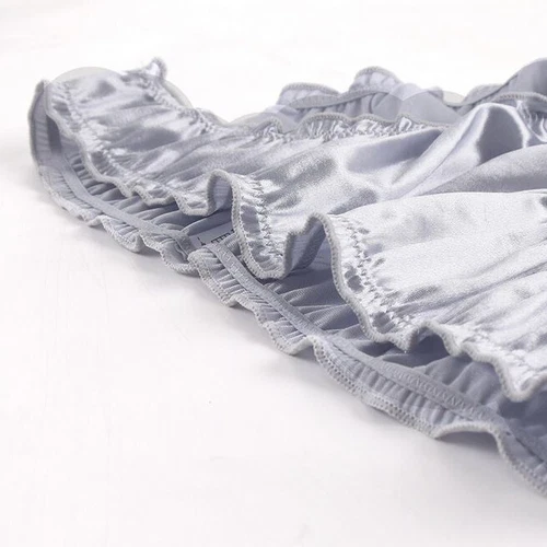 5 Stck. Damen Satinhöschen 11 Farben sexy glänzend Unterwäsche Slips Dessous Unterwäsche - Bild 6 von 30