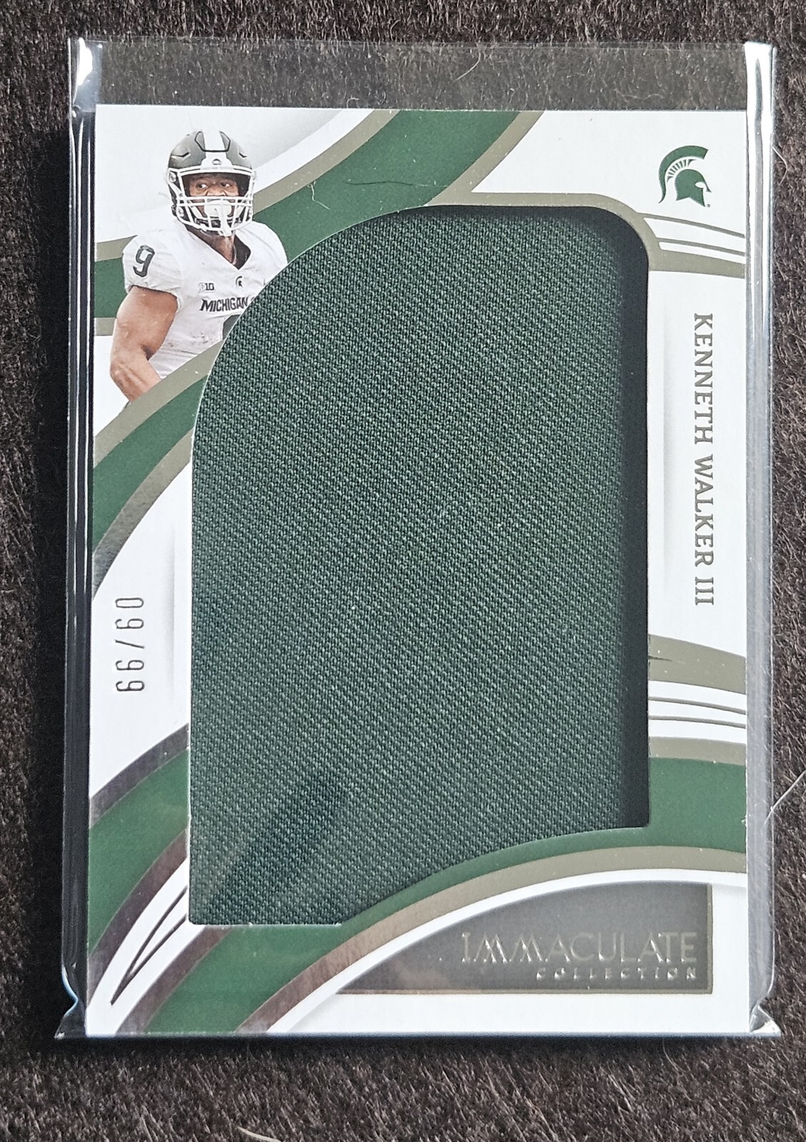 Kenneth Walker III 2022 Immaculate Collegiate Jumbos #9/99 Rookie Card