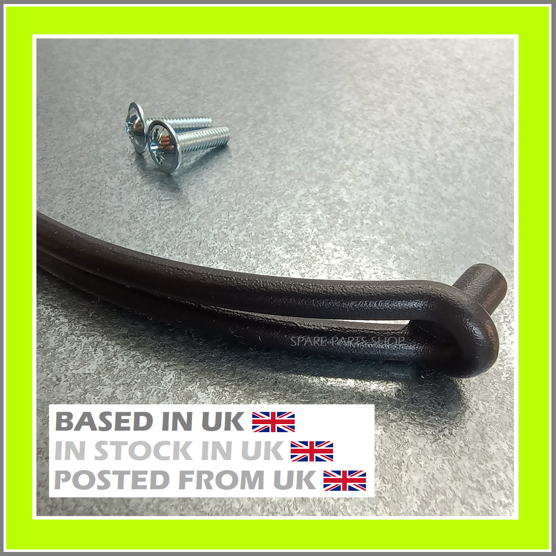 IKEA SONGESAND HANDLE BLACK METAL & SCREWS NEW ORIGINAL PARTS