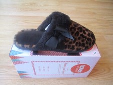 Totes Toasties Memory Foam Mules Slippers Womens Leopard Box sz XL US 9-10 NIB