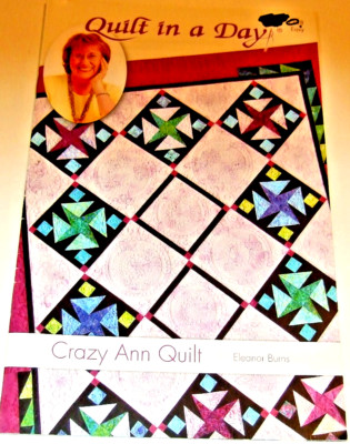 ''Crazy Ann Quilt'' Quilting Pattern by Quilt In A Day - NEW