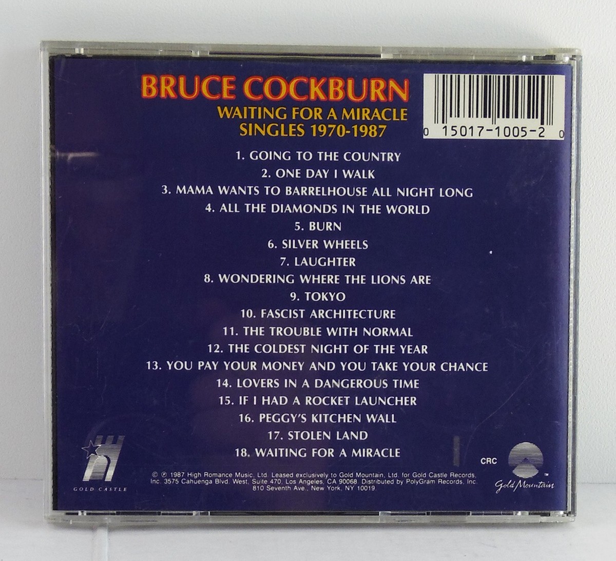 2CD！Bruce Cockburn/WAITING FOR A MIRACLE Amazon.com: WAITING FOR A MIRACLE: CDs & Vinyl