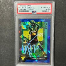 2020-21 Panini Flux #240 Udoka Azubuike AUTO Signed Card PSA/DNA Encapsulated Ja