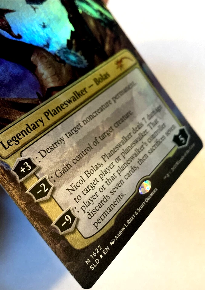 MTG Nicol Bolas Planeswalker RAINBOW FOIL Secret Lair Drop 1622 NM - Image 2 of 4