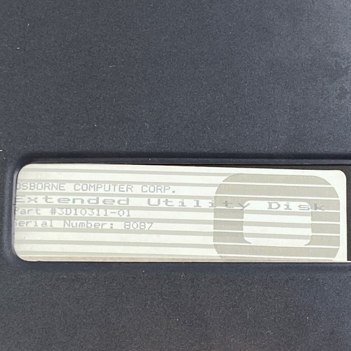 Osborne Computer Corporation Extended Utility Disk Software New Old Stock Sealed - Picture 2 of 12