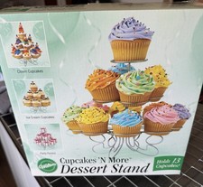 Wilton Cupcakes 'N More Dessert Stand - Holds 13 Cupcakes D cor. New In Box