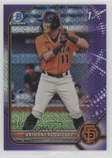 2022 Bowman Mega Box Purple Mojo Refractor 40/250 Anthony Rodriguez #BCP-26 fm0