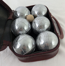Obut Petanque Boules Set and Original Case -E6