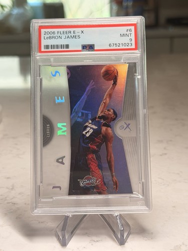 Fleer 2006-07 E-X LeBron James #6 Cleveland Cavaliers PSA 9