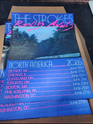 The Strokes Reality Awaits North America Tour 2026 Poster