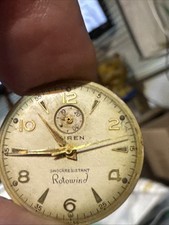 Rare Buren Rotowind Vintage Watch Grand Prix Rotowind Power Reserve Runs