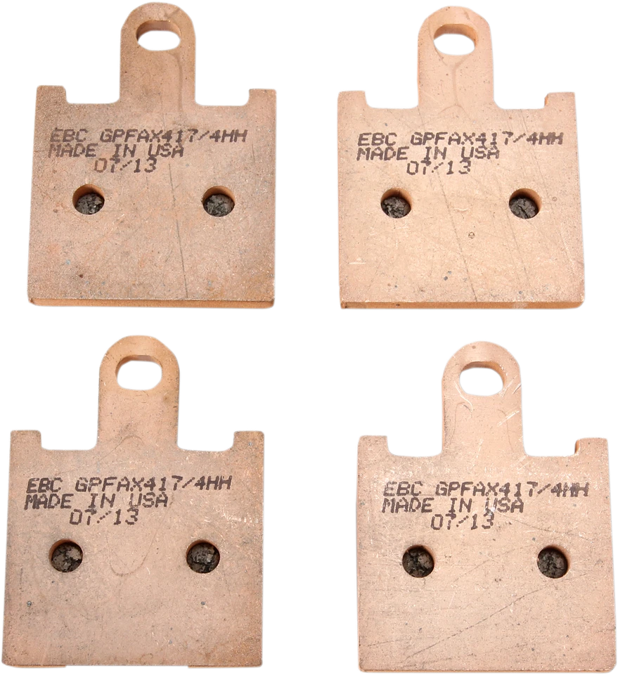 Pastillas de freno EBC GPFAX417/4HH sinterizadas carretera carrera 06-16 Kawasaki Ninja ZX-14R Foto 2 de 2