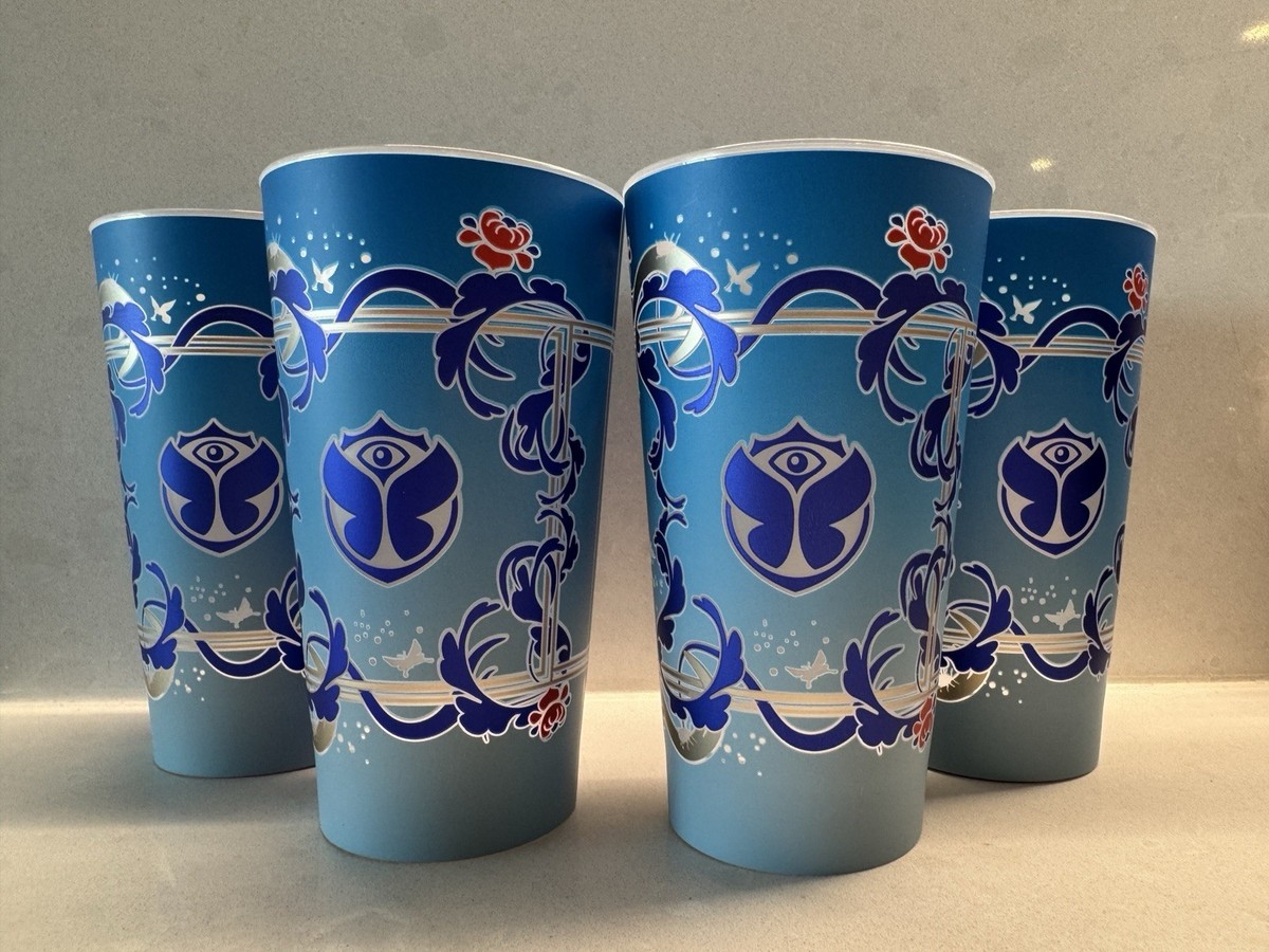 4 x Tomorrowland 2025 Red Bull LED Glow Cup Tomorrowland Belgium