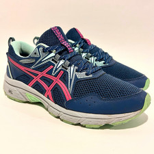 ASICS GEL Kids Low Top Running Sneakers Navy Pink US 7 EU 38 UK 5