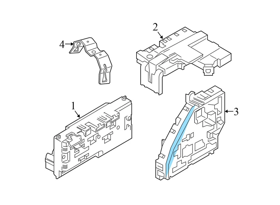 2014-2019 BMW M6 GRAN COUPE - REAR FUSE BOX / Holder 9264923 - Image 3 of 4