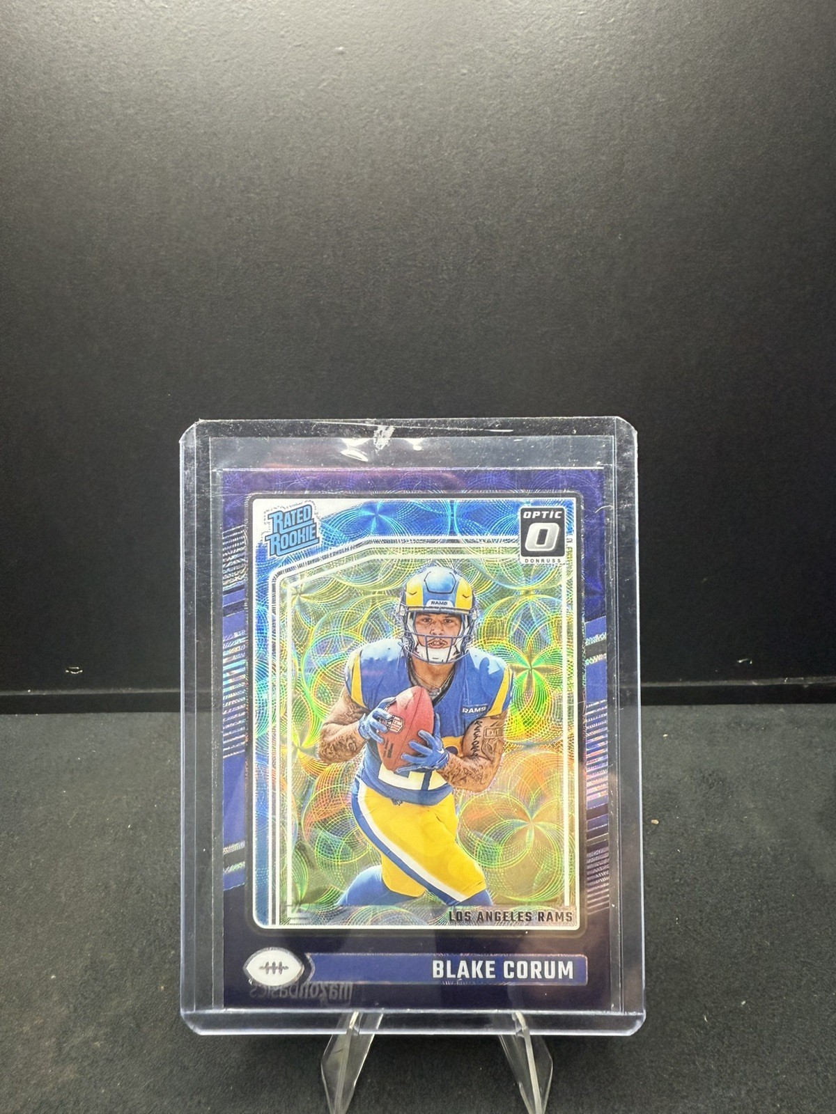 2024 Panini Donruss Optic - Rated Rookie Blake Corum #208 Purple Scope Prizm...