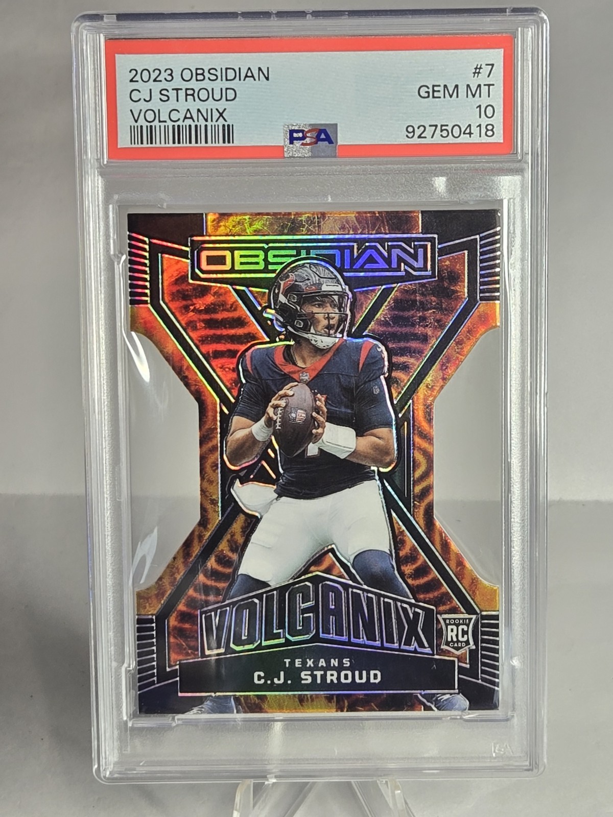 2023 Obsidian CJ Stroud Volcanix #7 Rookie RC SSP Case Hit PSA 10 LOW POP 4 👀🔥