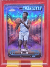 2025 Topps Chrome Brandon Miller Refractor PSA Sub Ready ⭐️