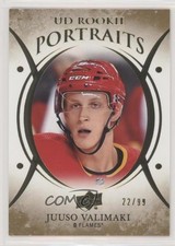 2018 Upper Deck UD Portraits Rookies Gold Foil 22/99 Juuso Valimaki #P-80 01ks