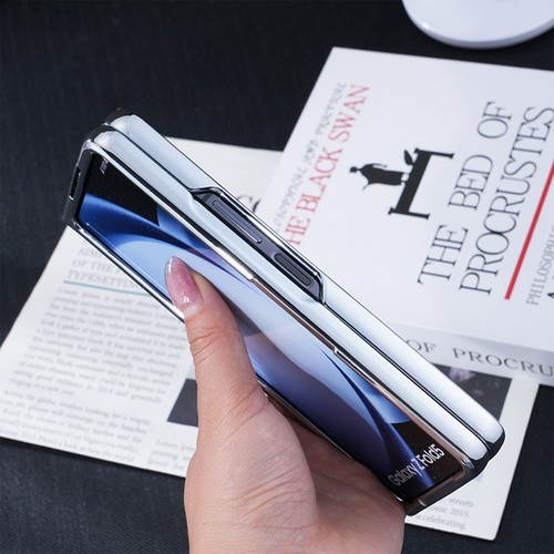 Magnetische Hartschale PC + Leder Seide Matt für Samsung Galaxy Z Fold 3 4 5 6 7 - Bild 9 von 19