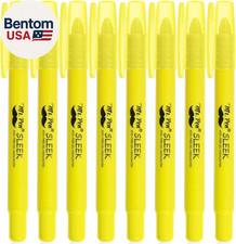 - No Bleed Gel Bible Highlighters, Yellow, Pack of 8
