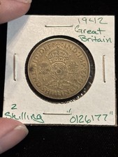 1942 great britain florin circulated World Silver &ldquo;0126177&rdquo; UK England