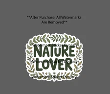 Nature Lover Sticker Waterproof Decal Green Outdoor Wildlife Travel Gift NEW
