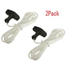 2Pcs Universal Starter Start Cord Line Rope with Pull Handle for Lawnmowers