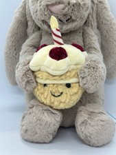 Jellycat Official Authentic Animal Series Bashful Beige Bunny Birthday Plush