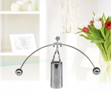 Office Gadgets for Men Desk Decoration Metal Swing Weightlifting Desktop