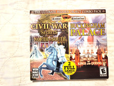 2 Hidden Object Games- Civil War  Buckingham Palace  WIN MAC CD-ROM