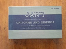 Original WWII JAN #1 Uniforms and Insignia Manual 1943 Boxed Set Complete