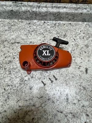 #ad Homelite Textron XL Chainsaw 105074 Recoil Pull Start Assembly 69158 With 3 Bolt $23.99