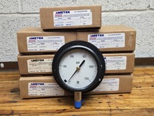 Lot Of 7 US Gauge USA 1500psi 3-1/2" Pressure Gauge Panel Mount NEW