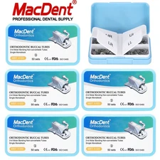 50Sets Tubos bucales de ortodoncia dental 1er 2nd molar Bondable Roth MBT 022