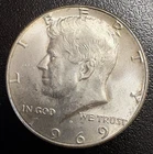 1969-D-Kennedy Half Dollar - 40% Silver . . . . x