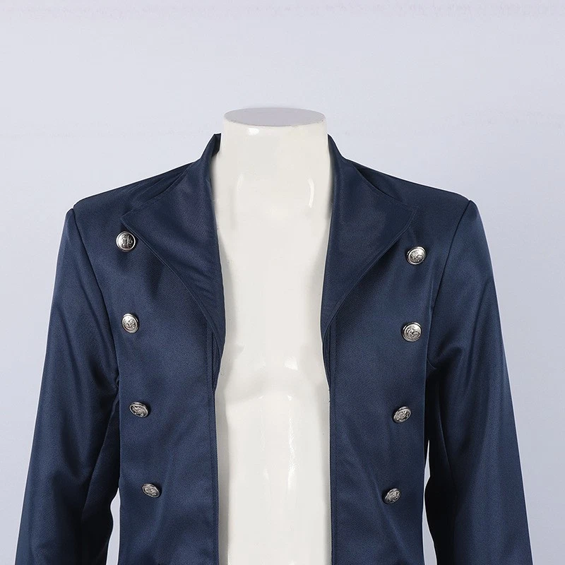 Abrigo largo gótico vintage para hombre chaqueta de Halloween steampunk talla grande