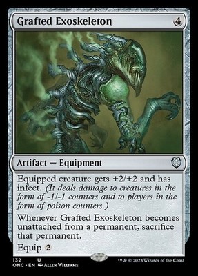 Gepfropftes Exoskelett ~ Commander: Phyrexia: All Will Be One [ NM ] [ Magic MTG ]