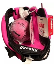 Franklin "My First Glove" 8.5" Pink Fielding Glove w/ Teeball