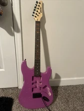 LyxPro 6 String Solid Electric Guitar - Pink (EGST39PN)