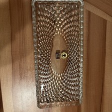 Original Walther Glas Diadem Stollenplatte 34cm Kuchenplatte Kristallglas Neu