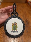 Connor Coat Of Arms Cast Iron And Ceramic Kitchen Trivet Mid-State Made In USA — photo 1
