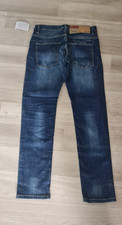 Herren Jeans Slim Fit Skinny Denim Blau Five-...