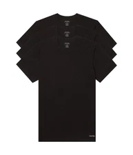 Calvin Klein Men's Crewneck Stretch 3-Pack Undershirts,, Black, Small